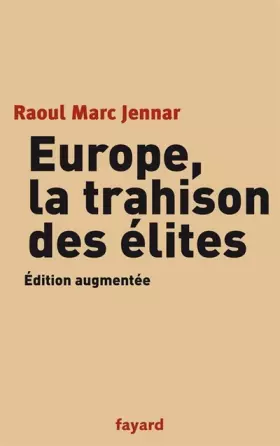 Couverture du produit · Europe, la trahison des élites