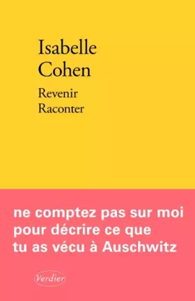 Couverture du produit · Revenir Raconter (2024)