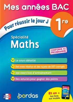 Couverture du produit · Mes années bac maths spécialité première