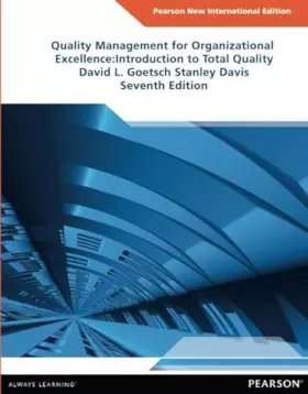 Couverture du produit · Quality Management for Organizational Excellence Pearson New