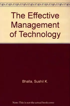 Couverture du produit · The Effective Management of Technology: A Challenge for Corporations