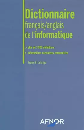 Couverture du produit · Dictionnaire français-anglais de l'informatique
