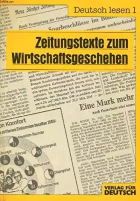 Couverture du produit · Zeitungstexte zum Wirtschaftsgeschehen, Bd 1