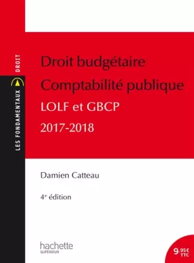 Couverture du produit · Droit budgétaire Comptabilité publique