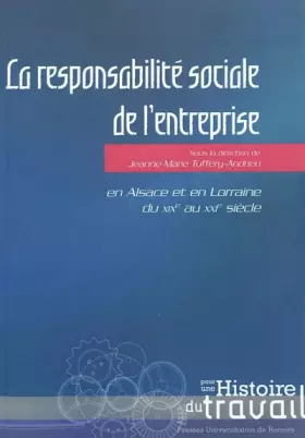 Couverture du produit · RESPONSABILITE SOCIALE DE L ENTREPRISE