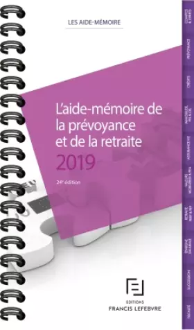 Couverture du produit · L'aide-mémoire de la prévoyance et de la retraite