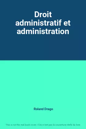 Couverture du produit · Droit administratif et administration