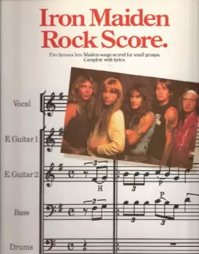 Couverture du produit · Iron Maiden rock score: [five famous Iron Maiden songs scored for small groups]