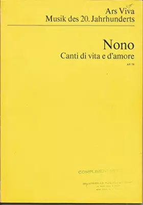 Couverture du produit · Canti di vita e d'amore. Sul ponte di Hiroshima 1962. Studien-partitur