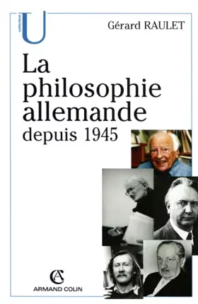 Couverture du produit · La philosophie allemande depuis 1945