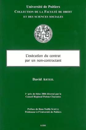 Couverture du produit · L'EXÉCUTION DU CONTRAT PAR UN NON-CONTRACTANT