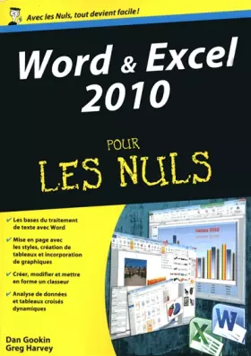 Couverture du produit · Word et Excel 2010 Megapoche Pour les Nuls