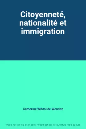 Couverture du produit · Citoyenneté, nationalité et immigration