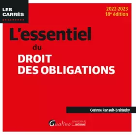 Couverture du produit · L'essentiel du droit des obligations