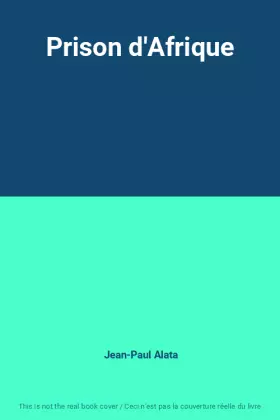Couverture du produit · Prison d'Afrique