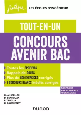 Couverture du produit · Concours Avenir Bac - Tout-en-un - 4e éd.: Tout-en-un