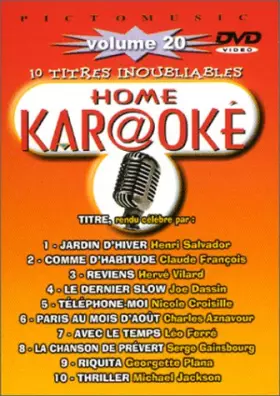 Couverture du produit · Home Kar@oké : 10 titres inoubliables - Vol.20