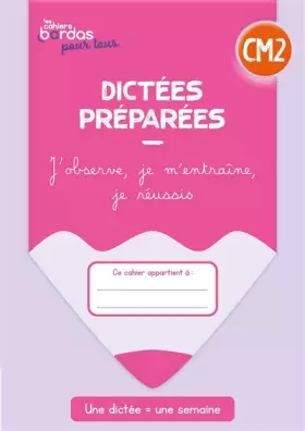 Couverture du produit · Dictées préparées CM2