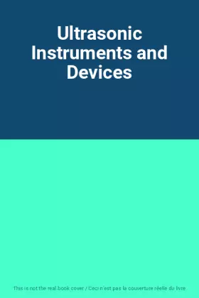Couverture du produit · Ultrasonic Instruments and Devices