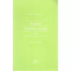 Couverture du produit · Rousseau economie politique 1755