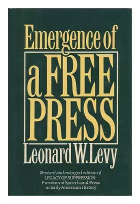 Couverture du produit · Emergence of a Free Press