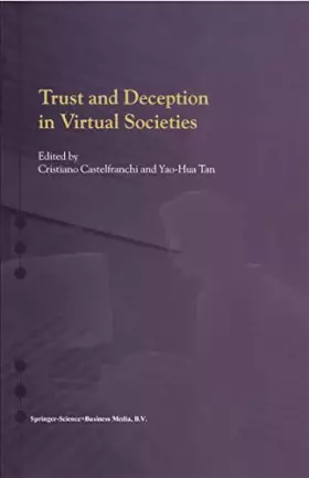Couverture du produit · Trust and Deception in Virtual Societies