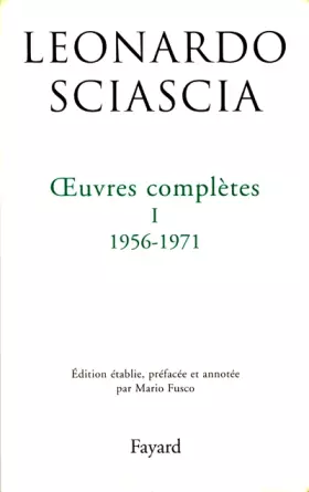 Couverture du produit · Oeuvres complètes, tome 1