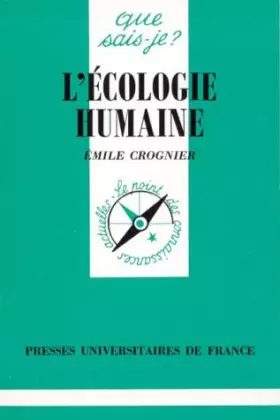 Couverture du produit · L'écologie humaine