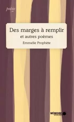 Couverture du produit · Des marges à remplir et autres poèmes