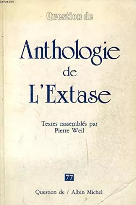 Couverture du produit · Anthologie de l'extase