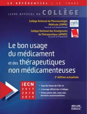 Couverture du produit · Le bon usage des médicaments et des thérapeutiques non-médicamenteuses