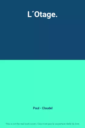 Couverture du produit · L´Otage.