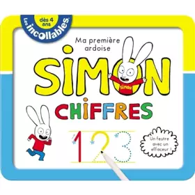 Couverture du produit · Les Incollables - Ma première ardoise Simon - Chiffres: Un feutre avec un effaceur !