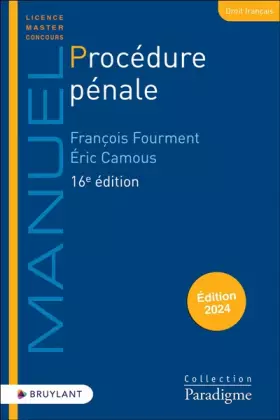Couverture du produit · Procédure pénale 16ed