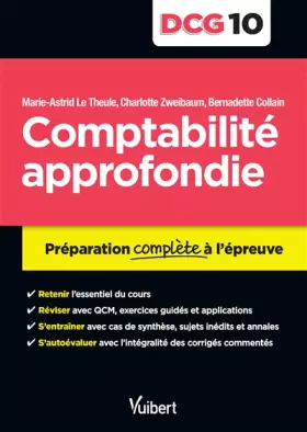Couverture du produit · DCG 10. Comptabilité approfondie - Préparation complète à l'épreuve
