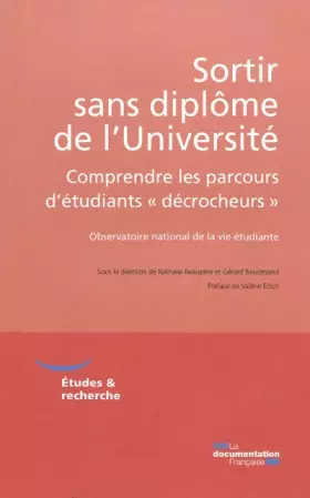 Couverture du produit · Sortir sans diplôme de l'Université : Comprendre les parcours d'étudiants