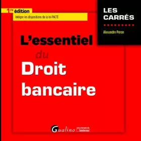 Couverture du produit · L'essentiel du droit bancaire