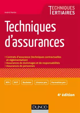 Couverture du produit · Techniques d'assurances - 4e éd.