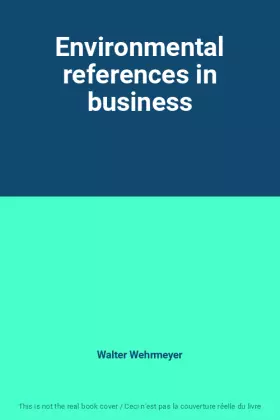 Couverture du produit · Environmental references in business