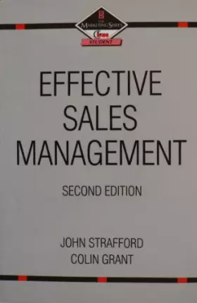 Couverture du produit · Effective Sales Management (Marketing Series)