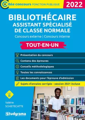 Couverture du produit · Bibliothécaire assistant spécialisé de classe normale: Concours externe / Concours interne