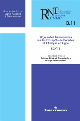 Couverture du produit · Revue des nouvelles technologies de l'information, n°B-11: XIes Journées francophones sur les entrepôts de données et l'analyse