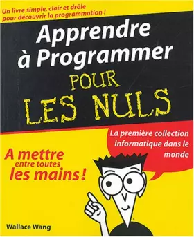 Couverture du produit · Apprendre à programmer pour les nuls