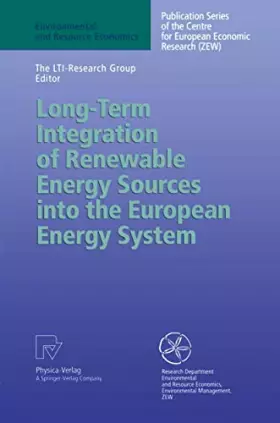 Couverture du produit · Long-Term Integration of Renewable Energy Sources into the European Energy System (Environmental and Resource Economics): Ed. b