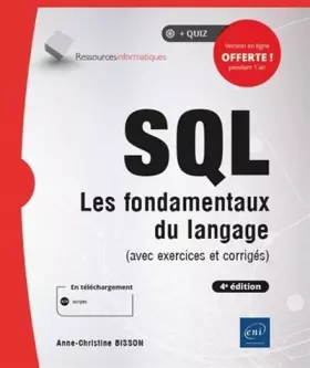 Couverture du produit · SQL: Les fondamentaux du langage (avec exercices et corrigés)