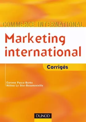 Couverture du produit · Marketing international : Corrigés