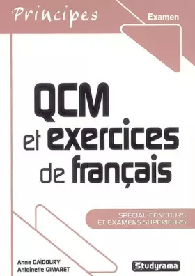 Couverture du produit · QCM et exercices de français