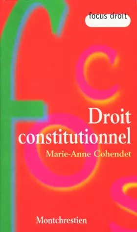 Couverture du produit · Le droit constitutionnel