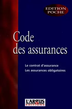 Couverture du produit · Code des assurances, édition poche