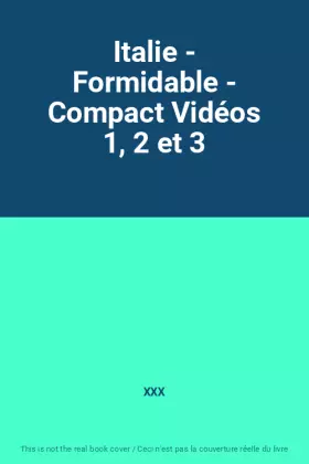Couverture du produit · Italie - Formidable - Compact Vidéos 1, 2 et 3